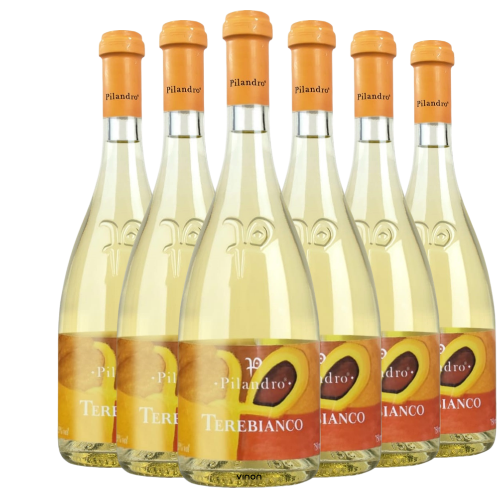 Vinho branco Pilandro Terebianco (Kit com 6)